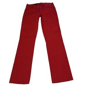 Women's J. Crew Matchstick Jeans Size 28 Reg Ankle Red